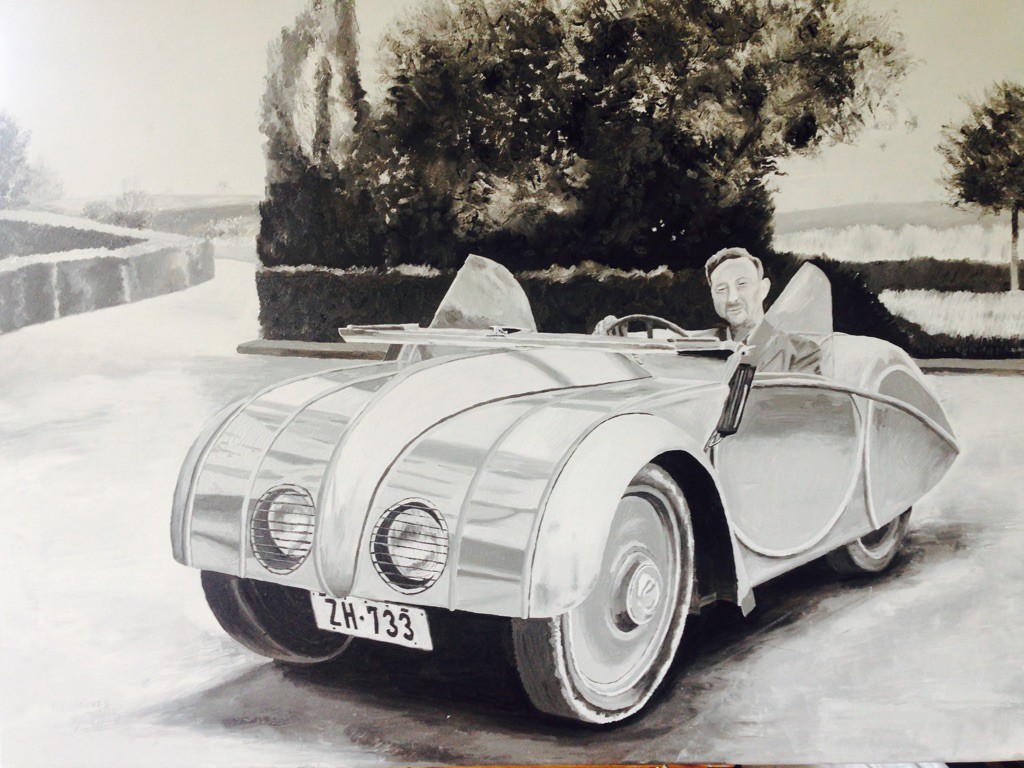 Hugo Godinez - Painting Swiss Volkswagen